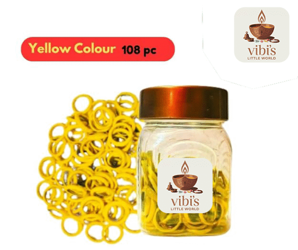 Yellow Chiti Gajulu - Ring Bangles [108]