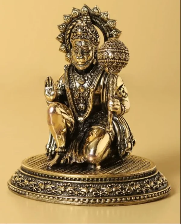 Hanuman Idol [Premium Brass] [2 Inch] - Image 3